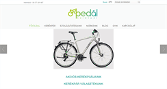 Desktop Screenshot of pedalkerekpar.hu